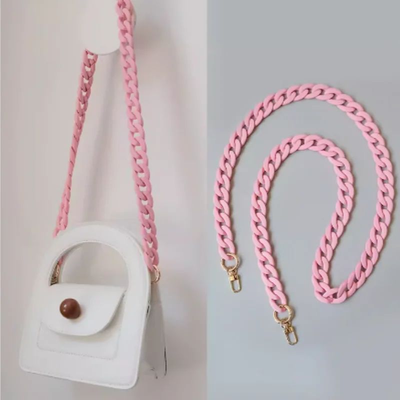 Women Bags In Trend - New Trend Acrylic Iridescent Chunky Chain