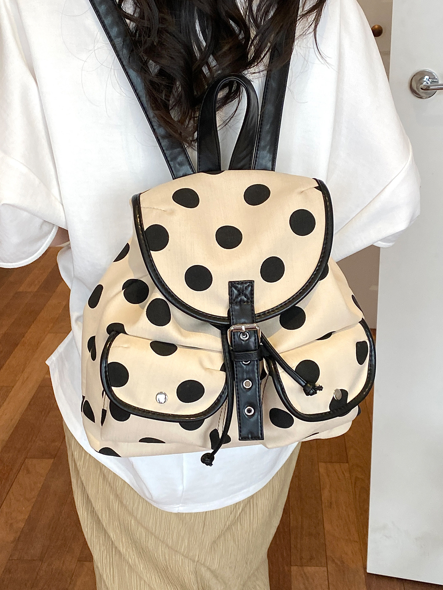 Fashion Polka Dot Backpack Wom - đánh giá và giá Women Bags In Trend