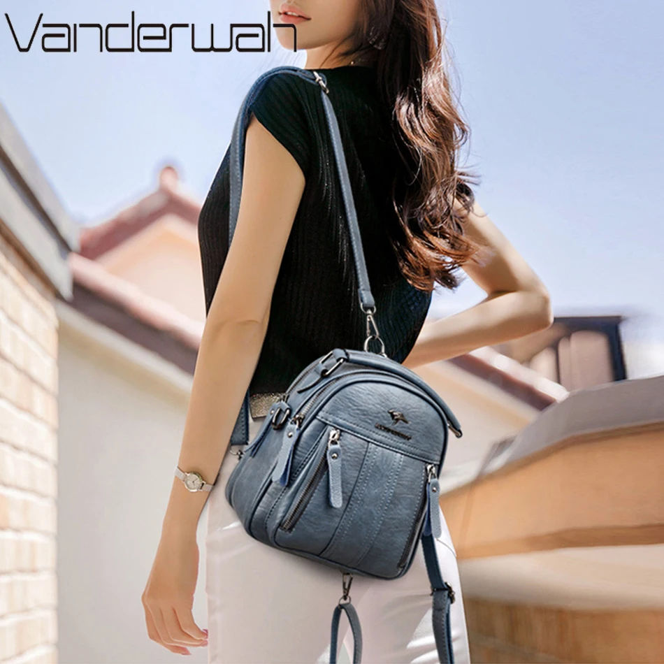 4 In 1 Leather Backpacks Multi - đánh giá và giá Women Bags In Sale