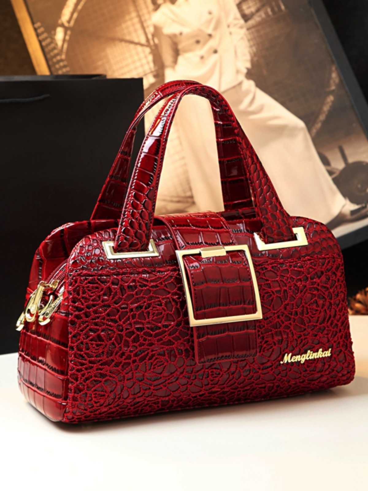 Large Capaci Leather Handbag F - đánh giá và giá Women Bags Mk