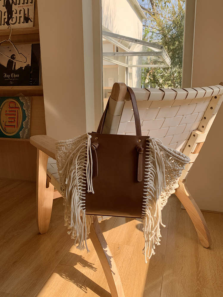 Retro Cotton Rope Tassel Bag H - đánh giá và giá Women'S Bags Holiday