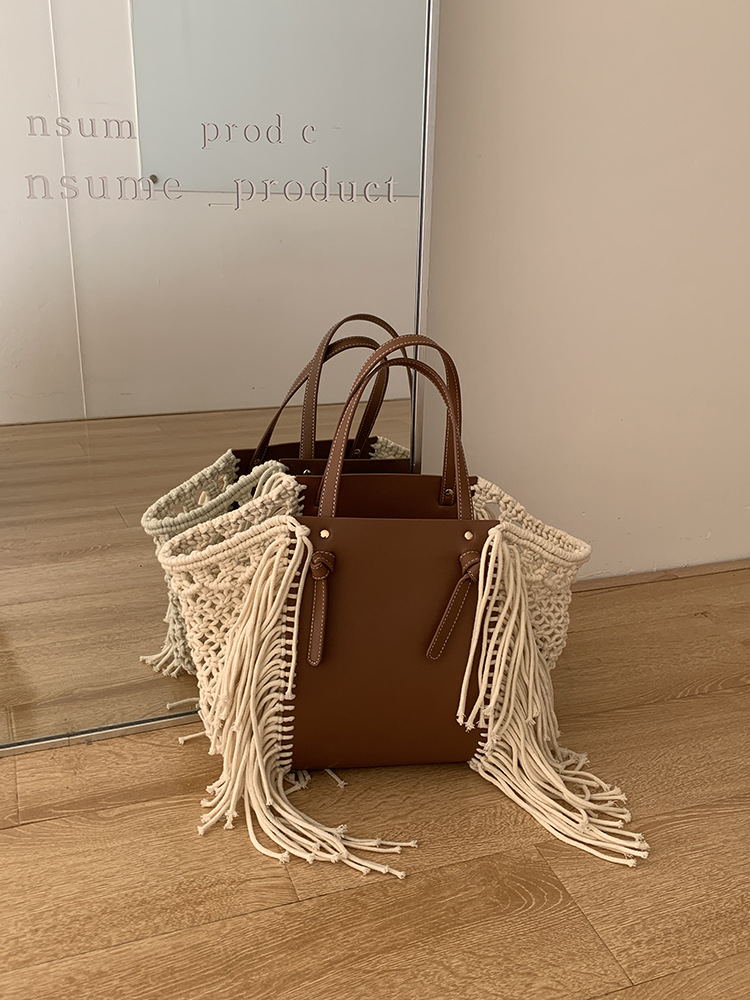 Retro Cotton Rope Tassel Bag H - đánh giá và giá Women'S Bags Holiday