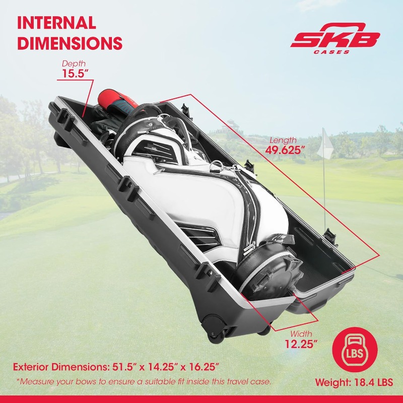 SKB Durable ATA Standard Golf  - đánh giá và giá Box Bag Rigid