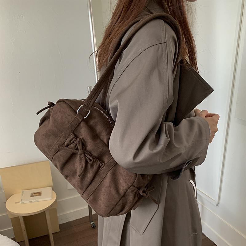 Vintage Leisure Suede Solid Co - đánh giá và giá Women Bags Mk