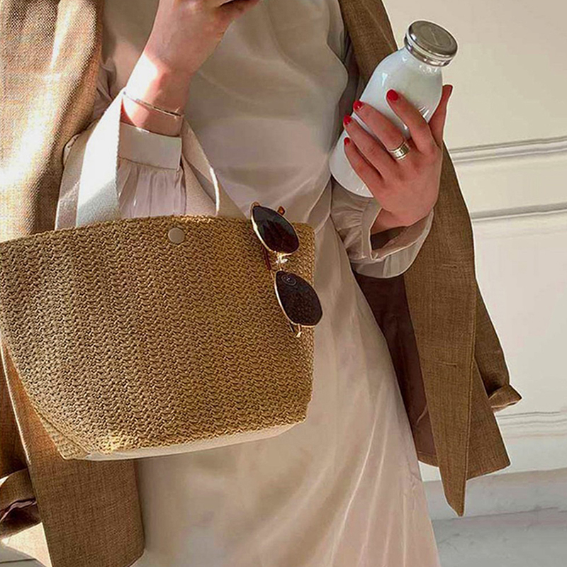 Elegant Ladies Straw Woven Han - đánh giá và giá Women'S Bags Holiday