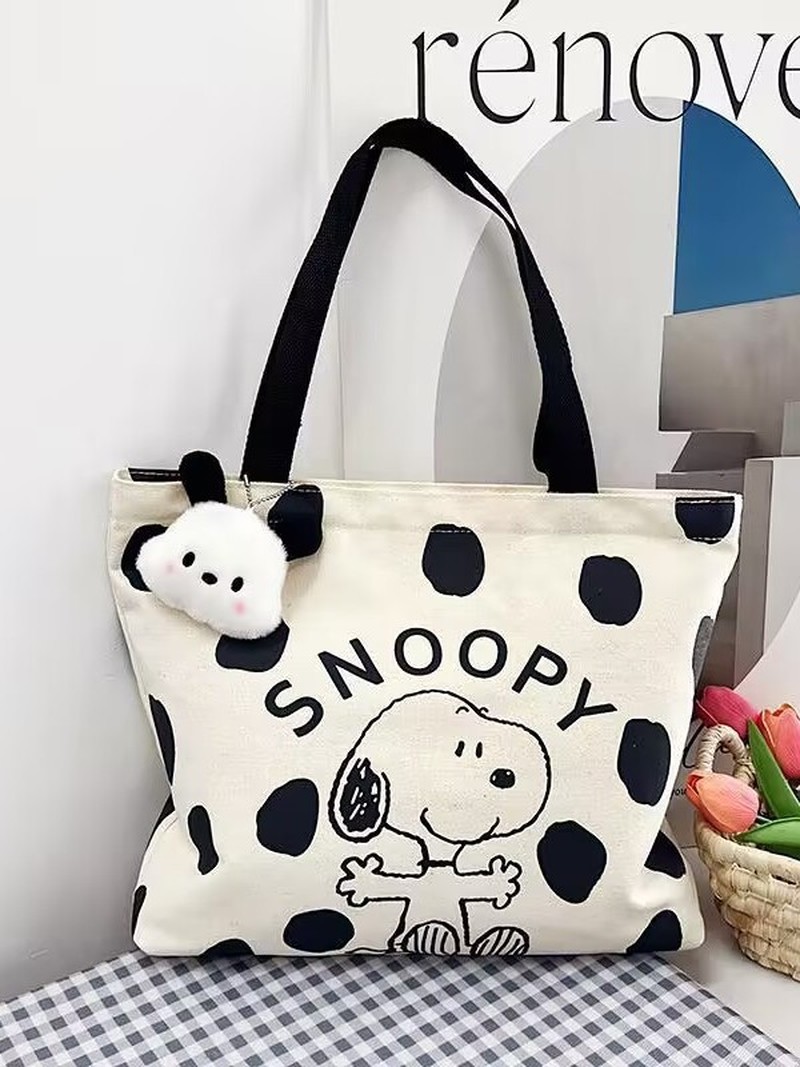 Cartoon Snoopy Canvas Shoulder - đánh giá và giá Women Bags Dkny
