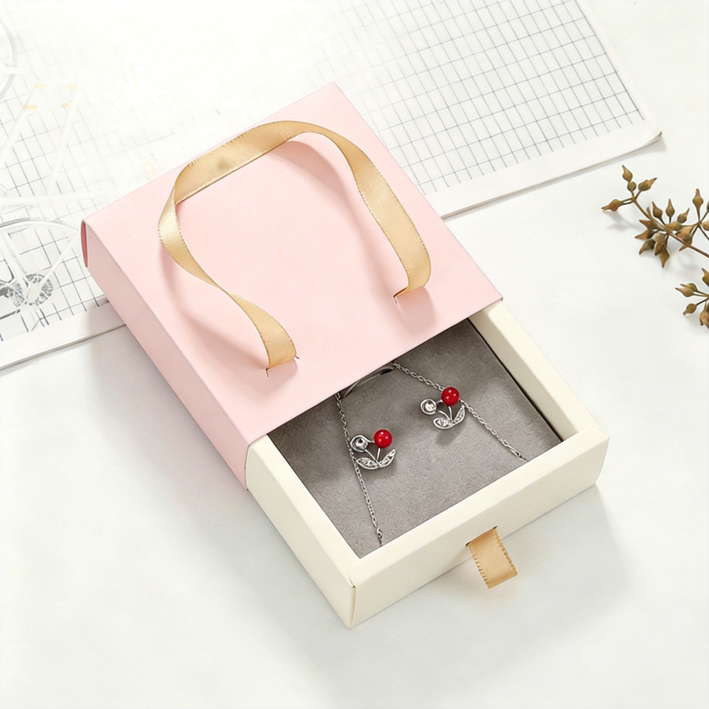 Pink Jewelry Box Rigid Jewelry - đánh giá và giá Box Bag Rigid