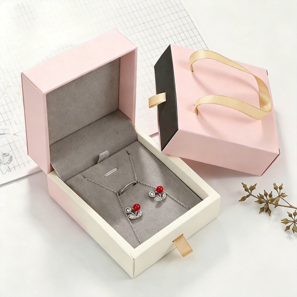 Pink Jewelry Box Rigid Jewelry - đánh giá và giá Box Bag Rigid