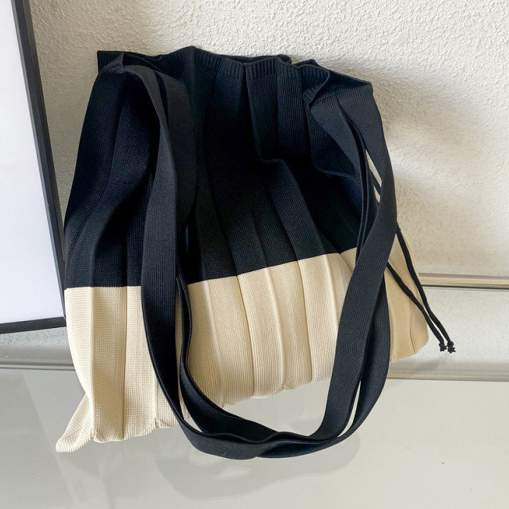 Knitted Foldable Storage Handb - đánh giá và giá Women Bags In Trend