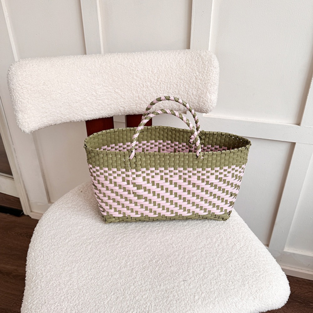 Cute PVC Handbag Weave Bag Lar - đánh giá và giá Women'S Bags Holiday