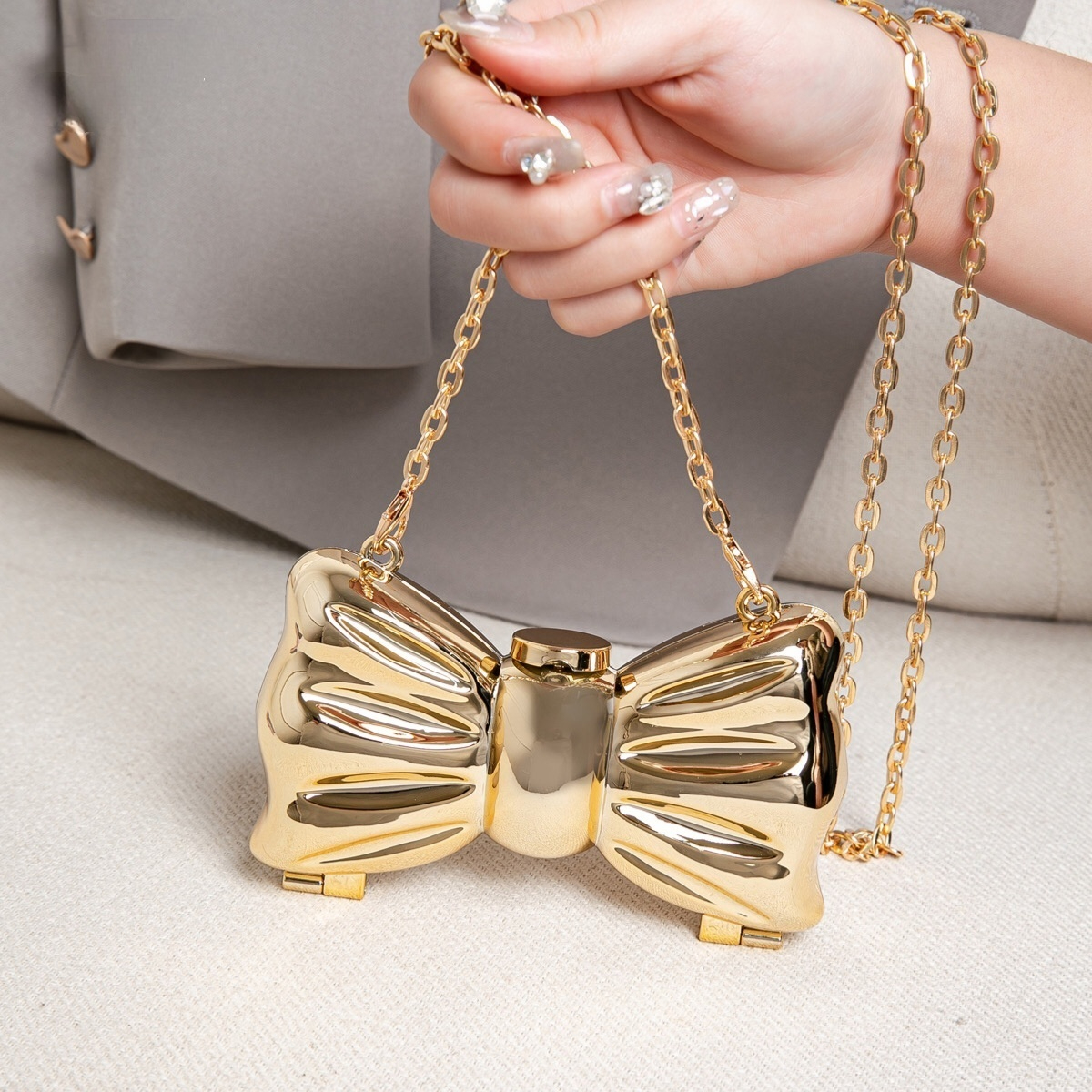 Luxury Fashion Metal Mini Hand - đánh giá và giá Women Bags Dkny