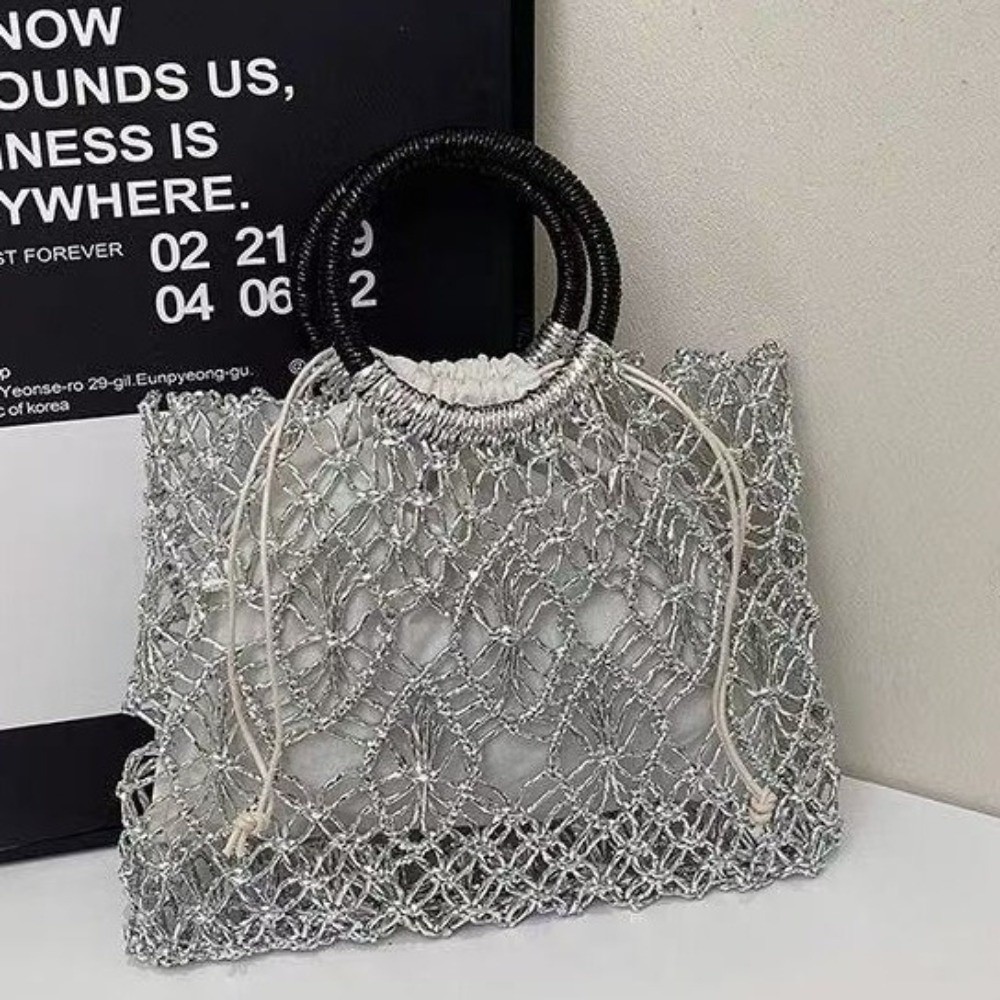 Woven Hollow-out Woven Handbag - đánh giá và giá Women'S Bags Holiday
